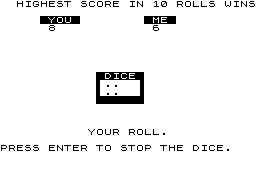 Dice screenshot