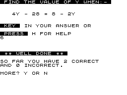 Simple Equations screenshot