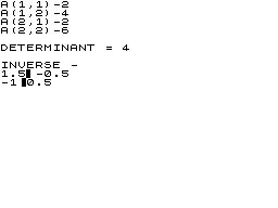 Matrix Inversion screenshot