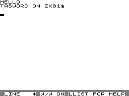 Tasword screenshot